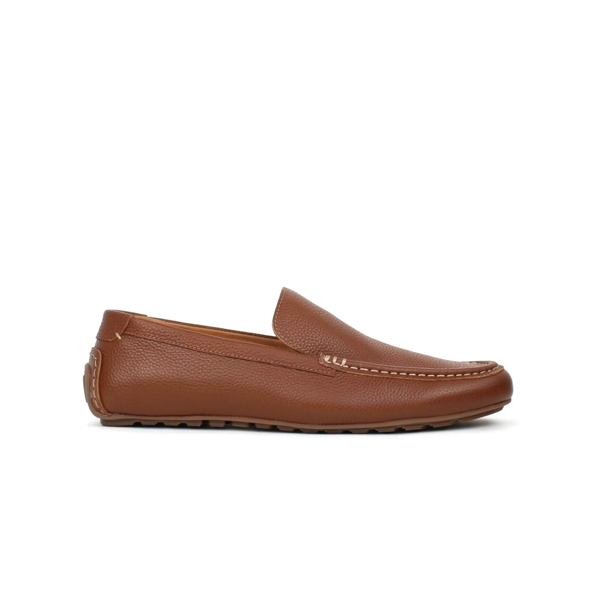 MARTONS MENS LEATHER MOCCASINS-TAN