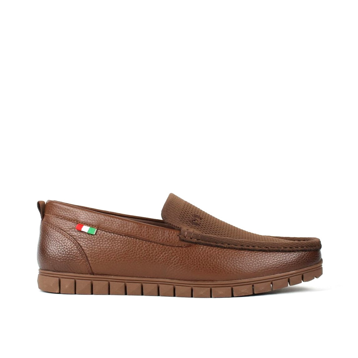 LUKAKASH MENS LEATHER LOAFER-TAN