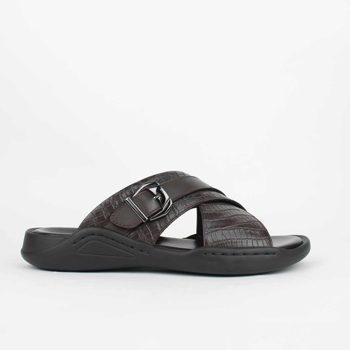ABERSON MENS SANDALS-DARK BROWN