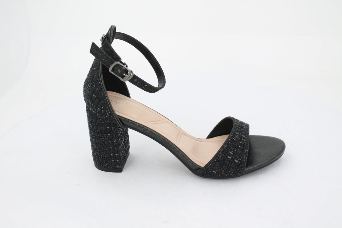 LUCINDA-ANKLE STRAP-HEELS-BLACK