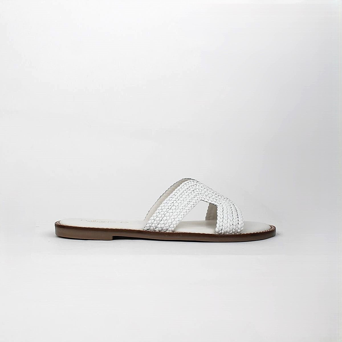 ARIELE-LEATHER SANDAL-WHITE