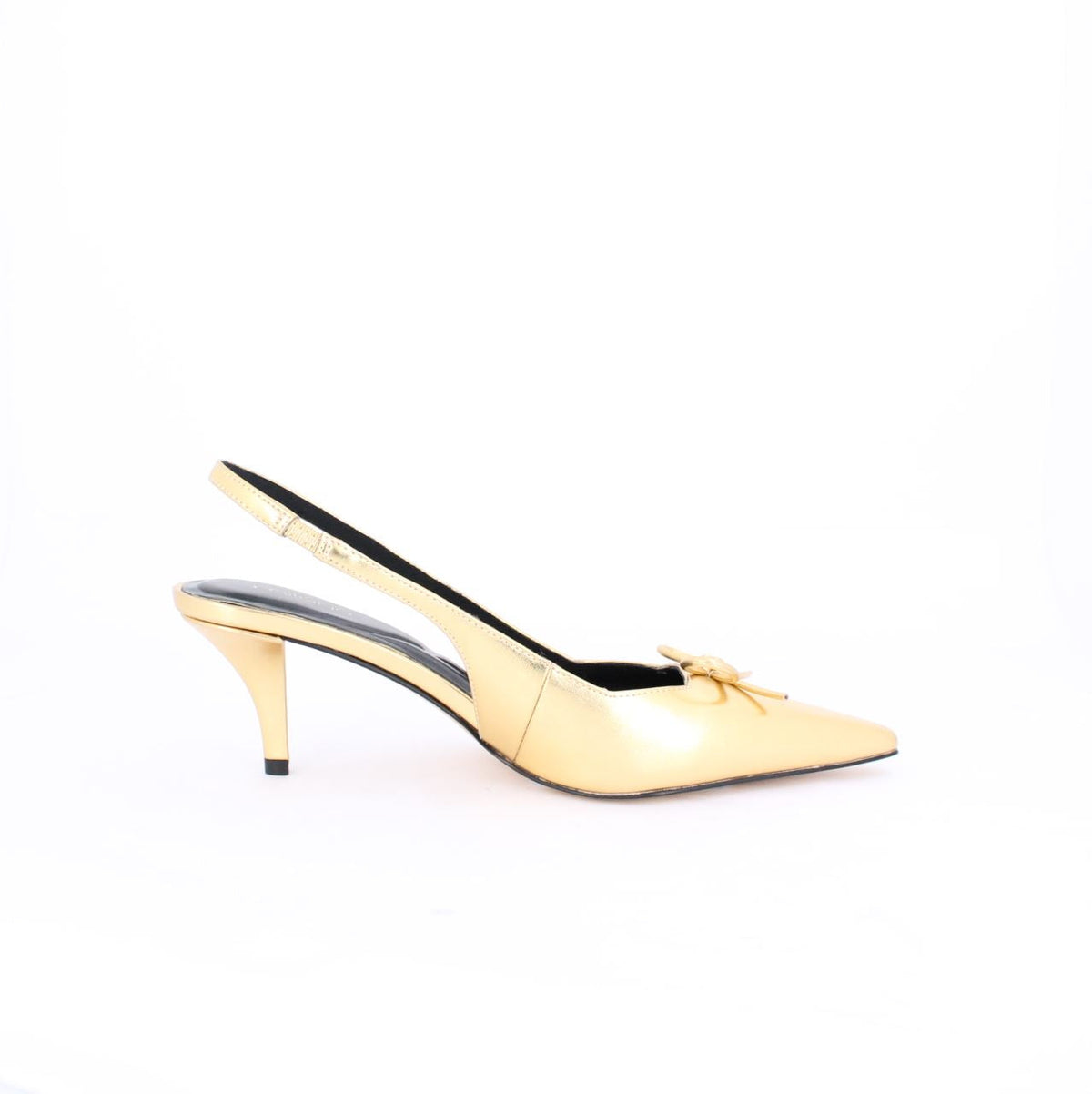 AMBER HEEL-SLINGBACK-GOLD