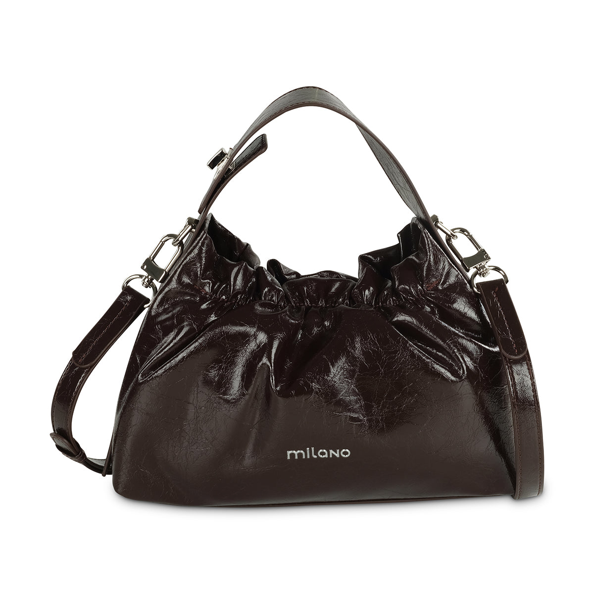 NIA SHOULDER BAG- Brown