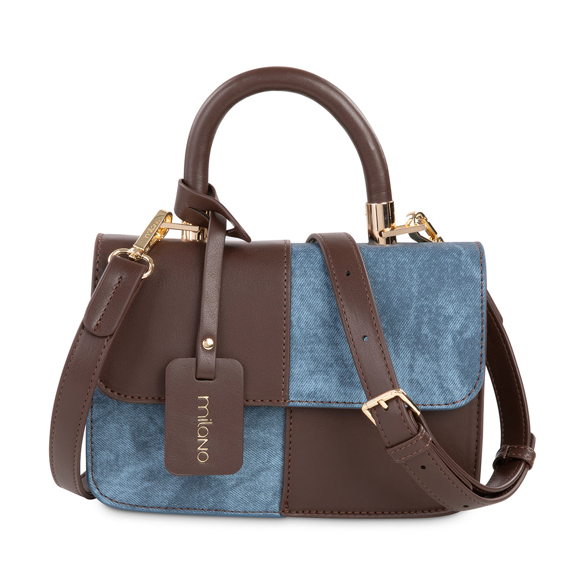 NASRIN SATCHEL- Navy