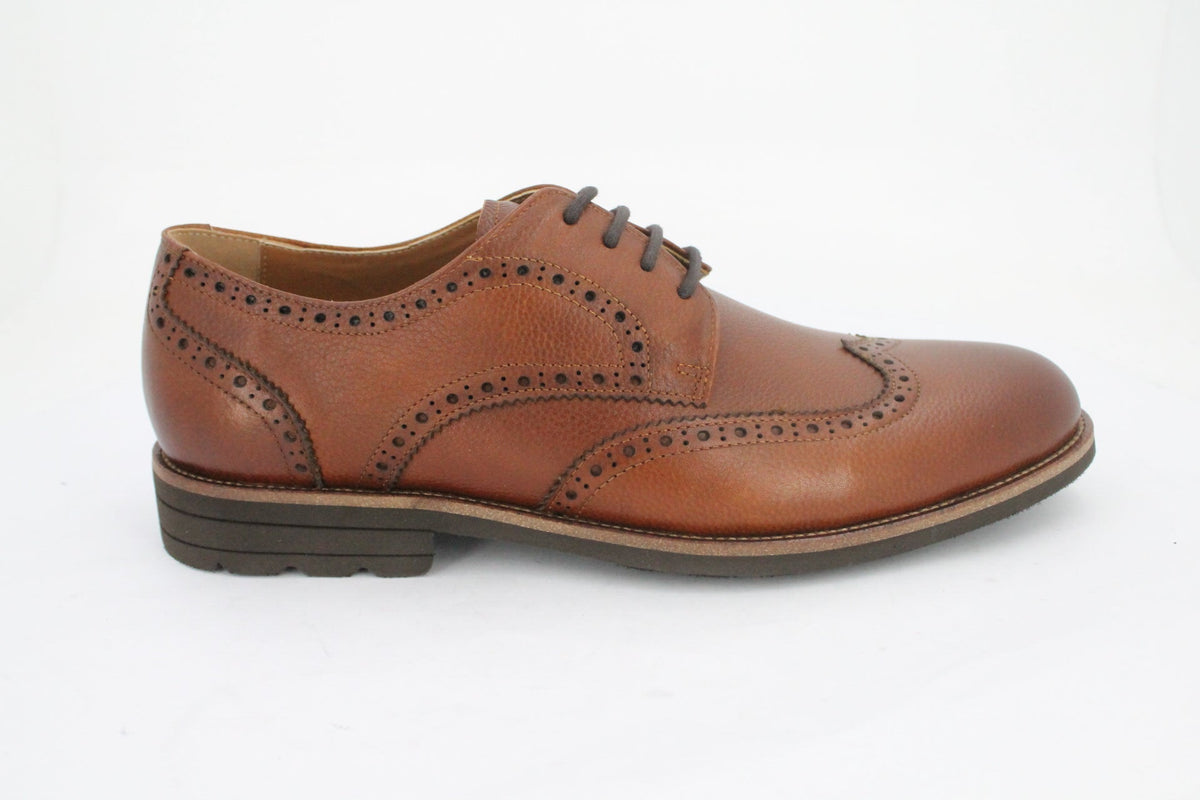 PETRUSI MENS LEATHER LACEUP FORMAL-TAN