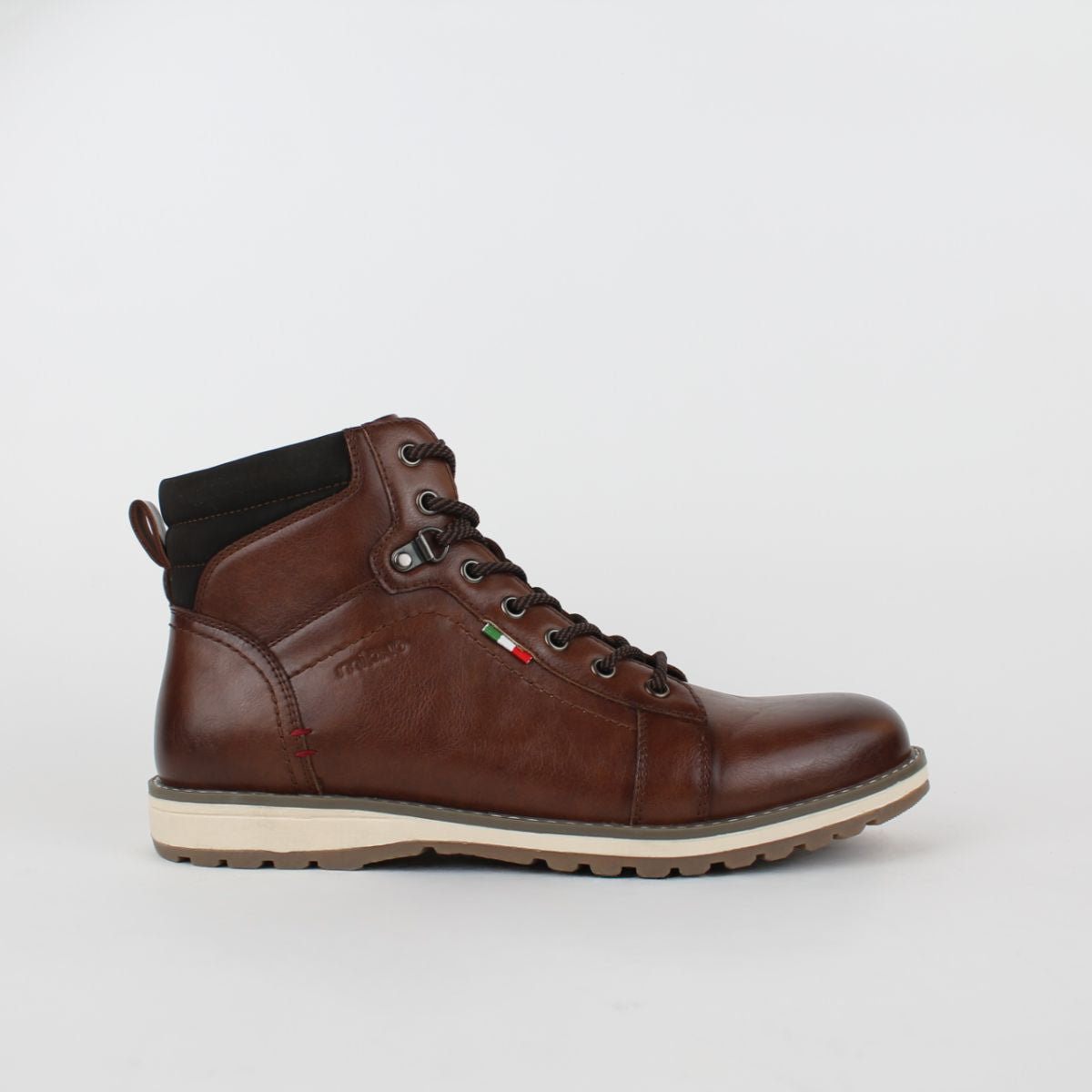 VELASCO MENS BIKER BOOTS-TAN