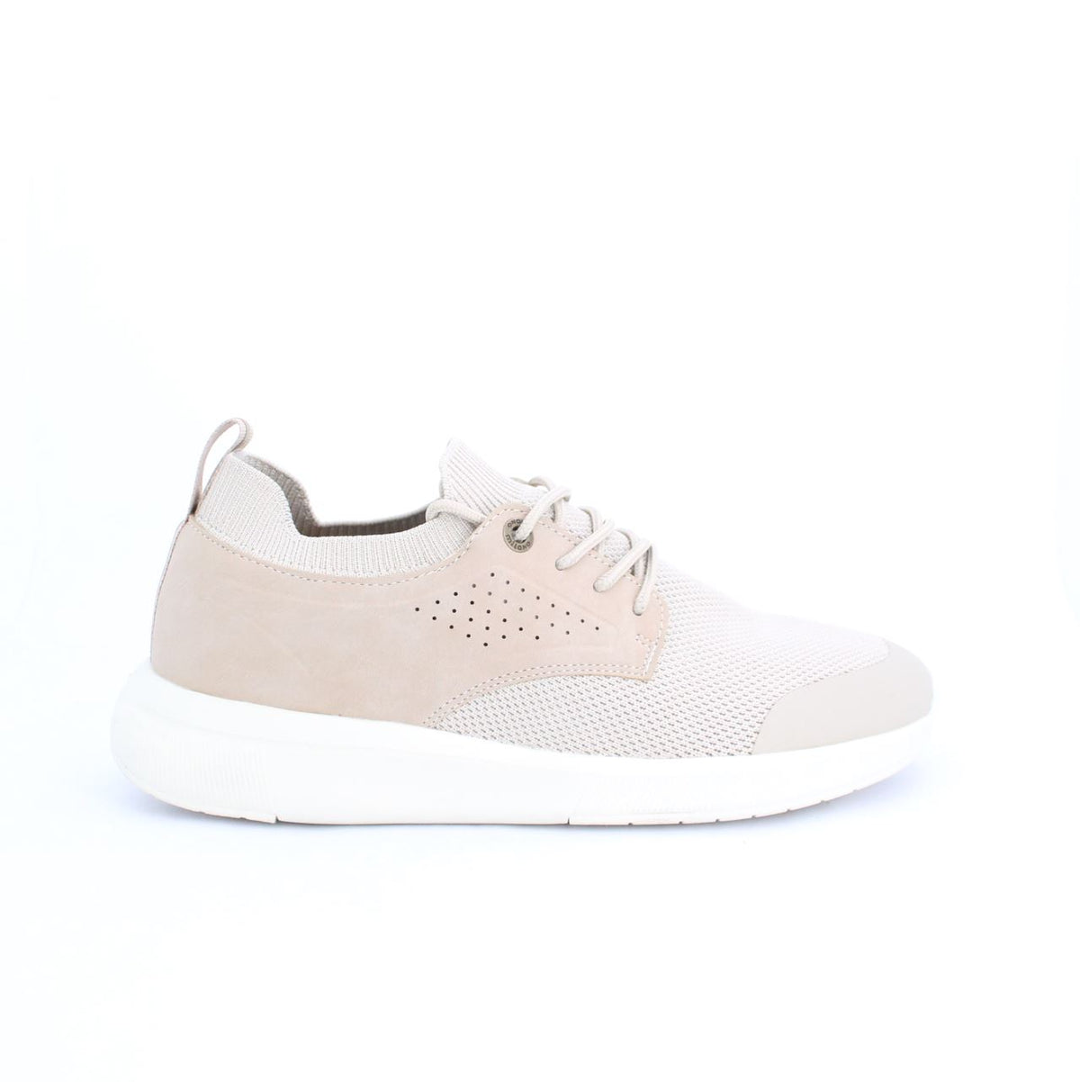 ACTON MENS LACEUP TRAINERS-BEIGE