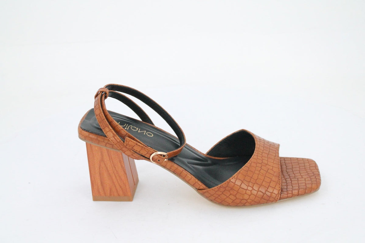 REMMIE-ANKLE STRAP-HEELS-BROWN