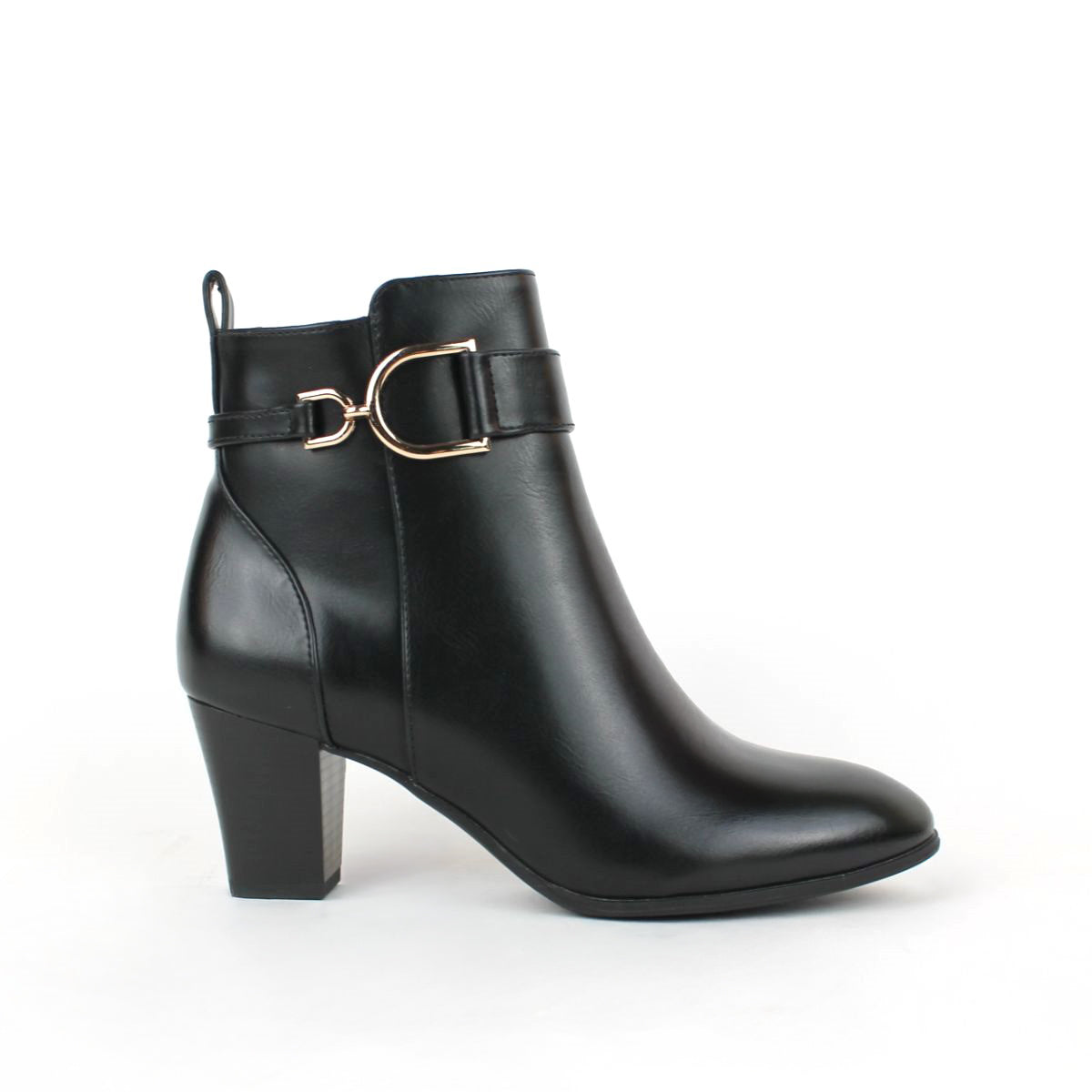 NOVO-ANKLE BOOT-HEEL-BLACK