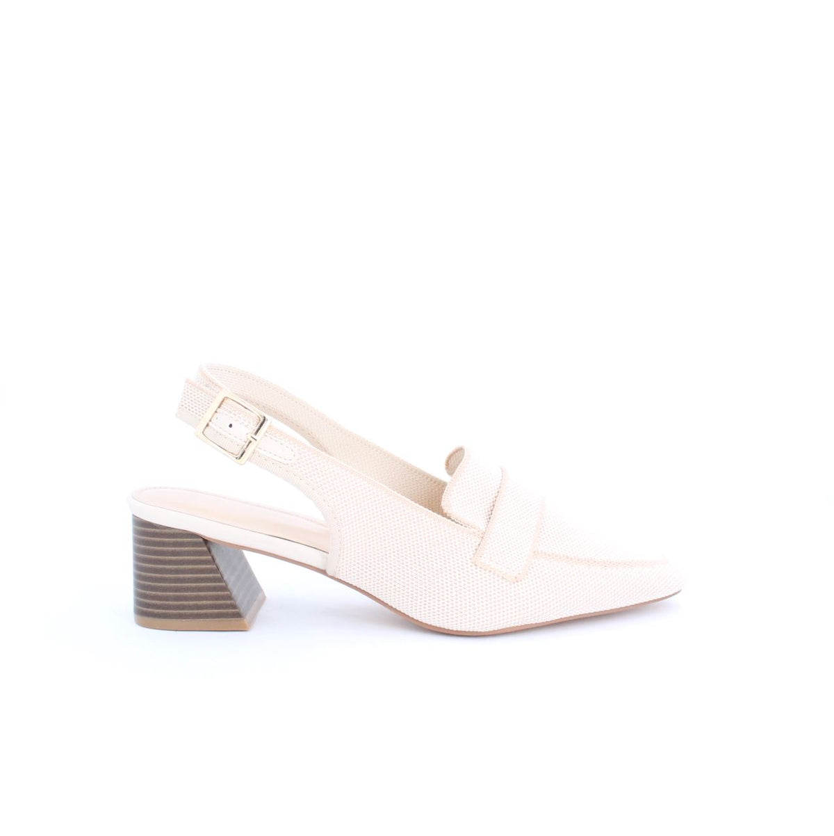 SAURA SLINGBACK HEEL -  BEIGE