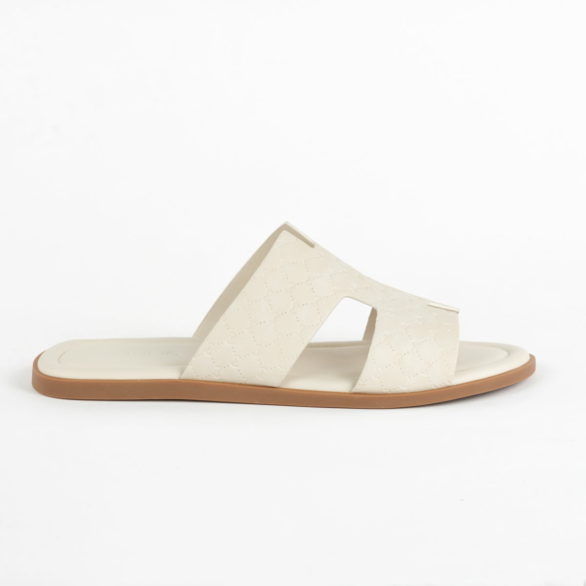 DAVIN MENS EMBOSS SANDALS-IVORY