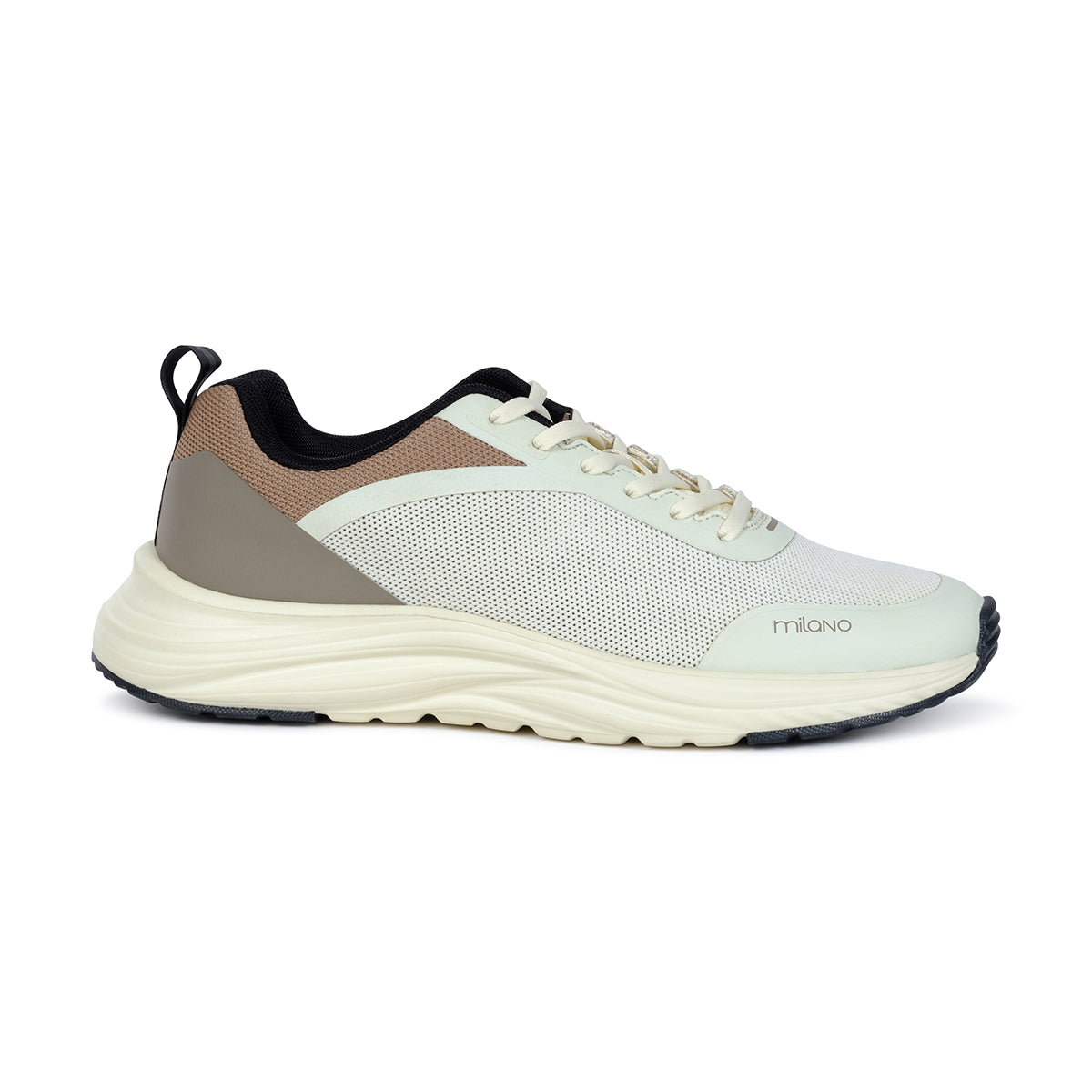 LENNOX MENS LACEUP TRAINERS-BEIGE