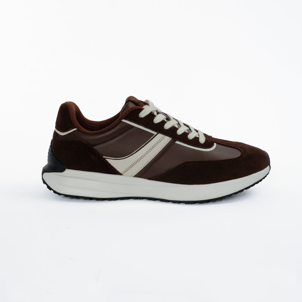 MANSOR MENS LACEUP SNEAKERS-BROWN