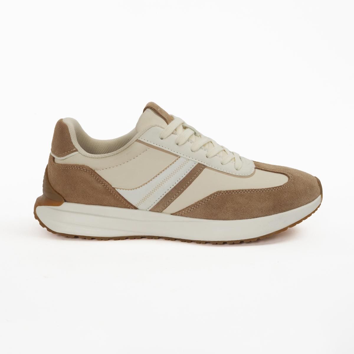 MANSOR MENS LACEUP SNEAKERS-BEIGE