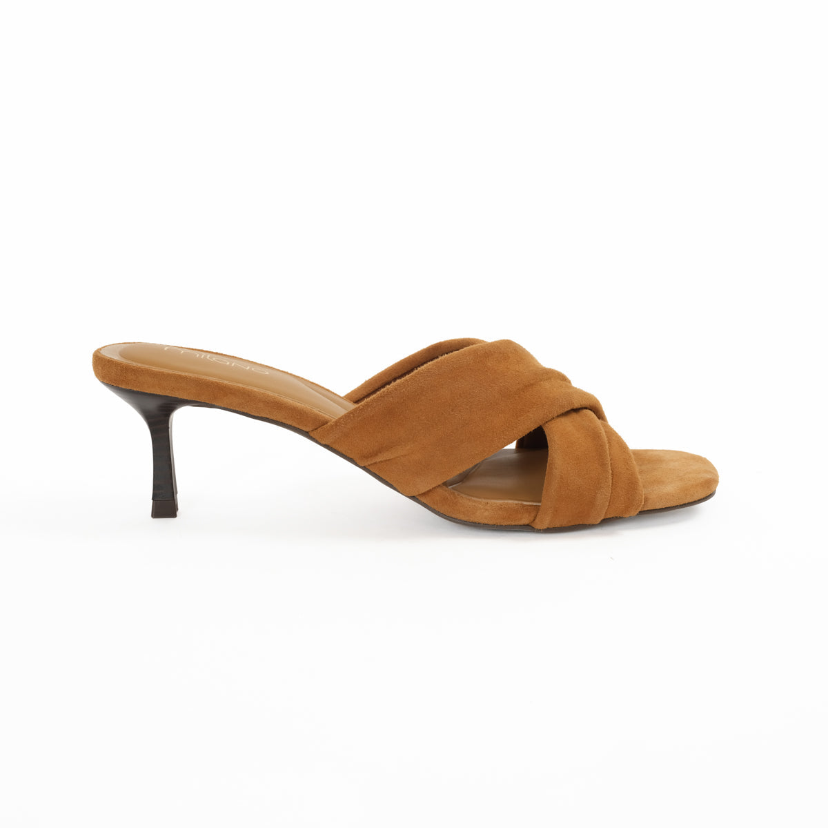 FRANCESCAA Slides Stilleto Heel - DARK BROWN