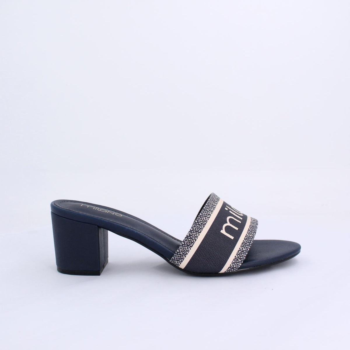 BILLIENNA SANDAL HEEL - NAVY