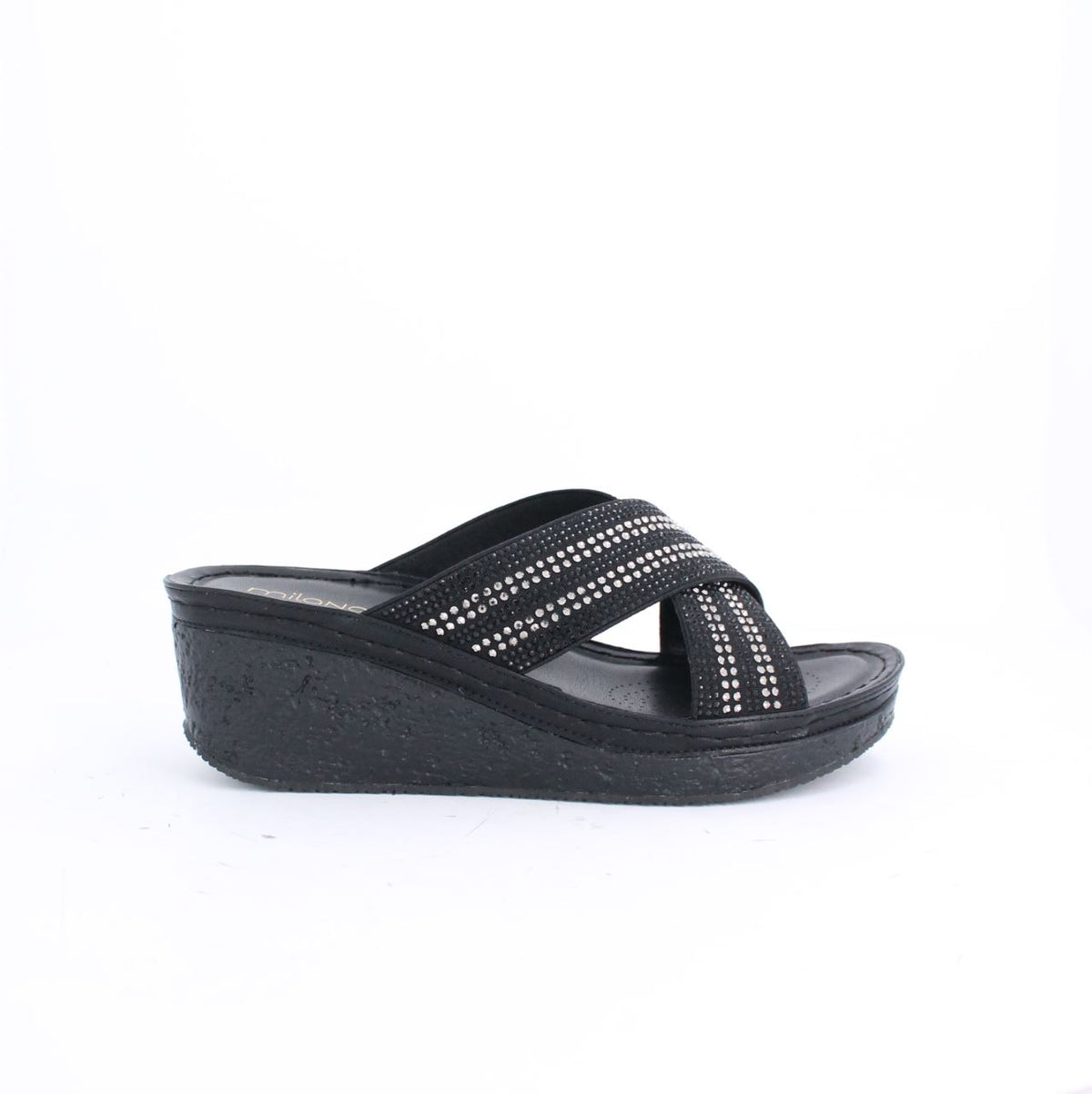 VANI SLIDE SANDAL - BLACK