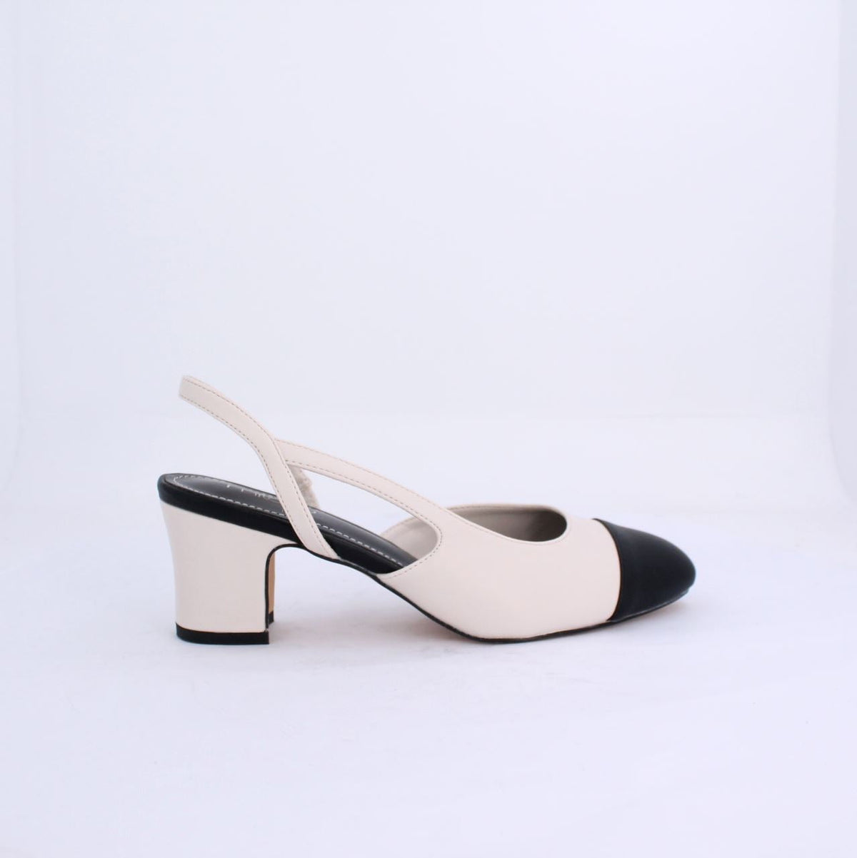 GETA HEEL SLINGBACK - WHITE