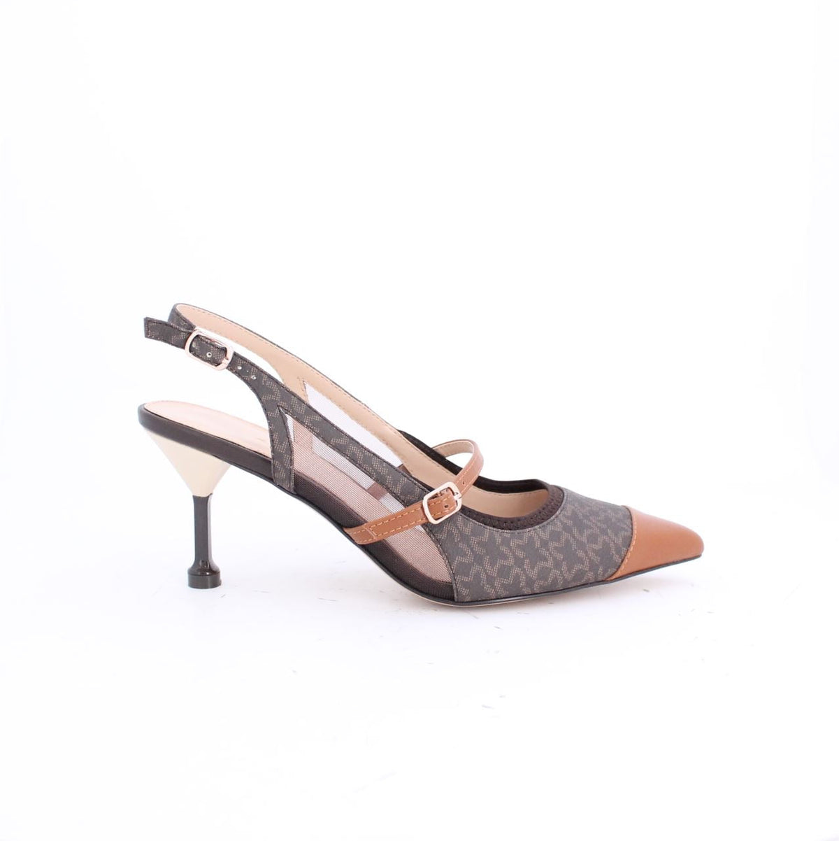 ANAYA SLINGBACK HEEL-BROWN