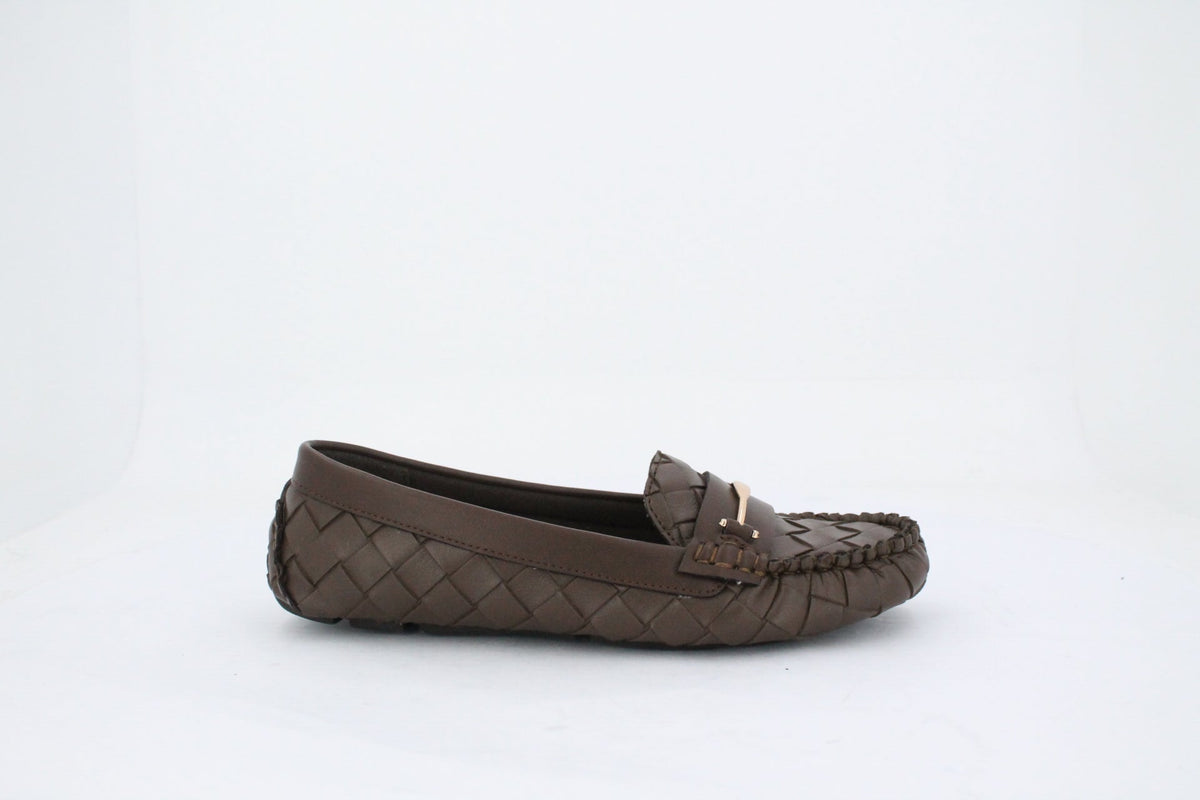 CESIA MOCCASINS-FLAT-BROWN