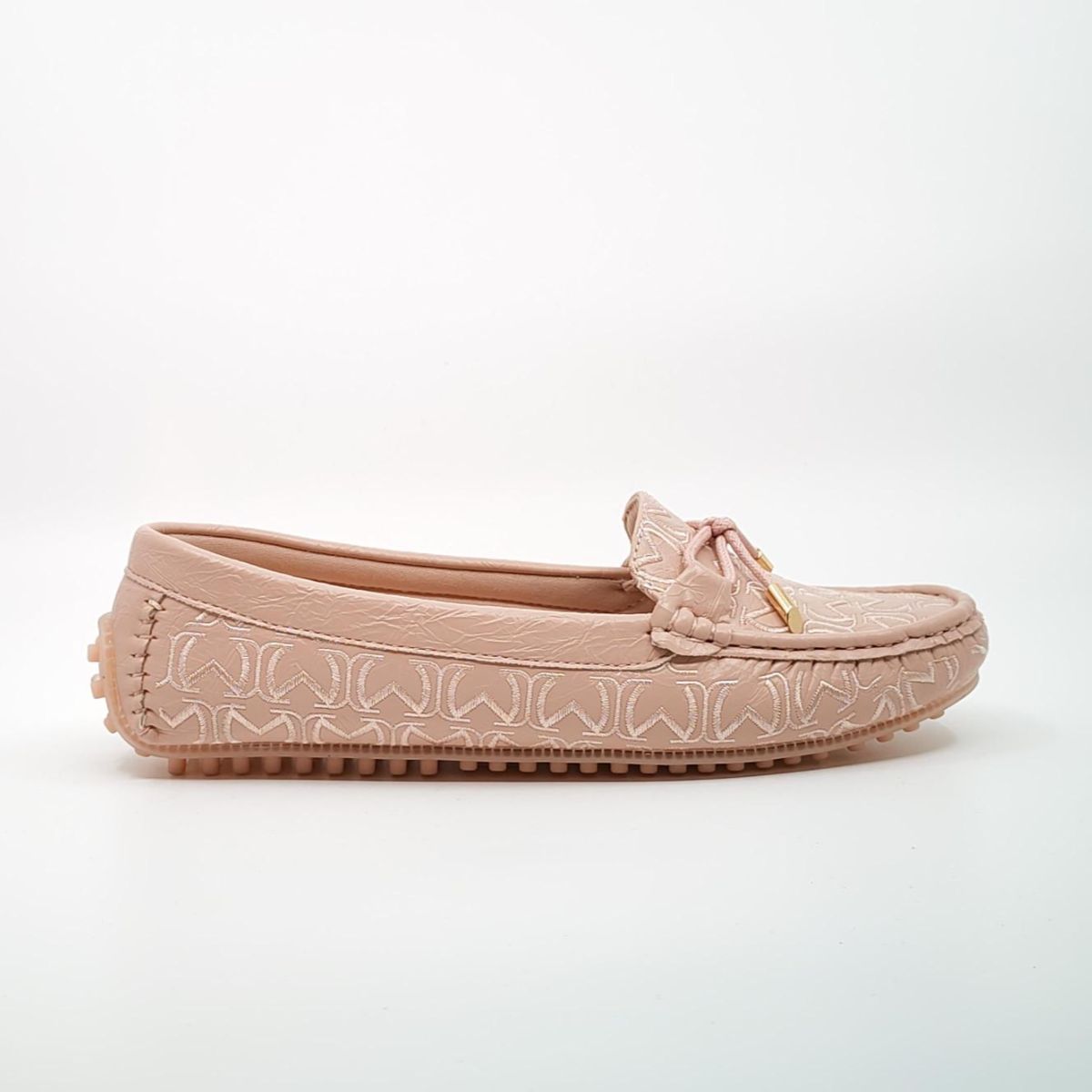 SWIRL MOCCASINS FLATS-PINK