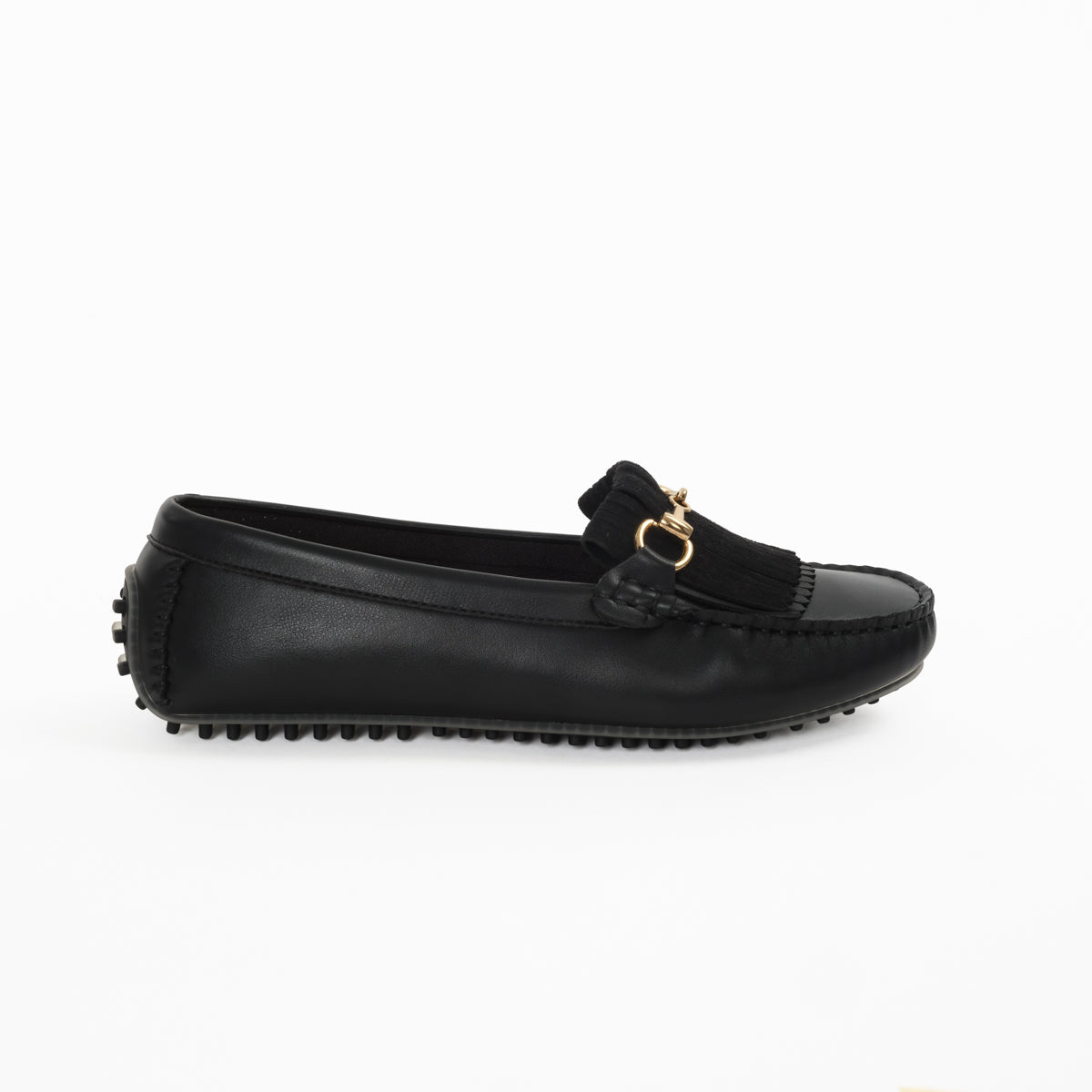 NAJWA Moccasins Classic Moc - BLACK