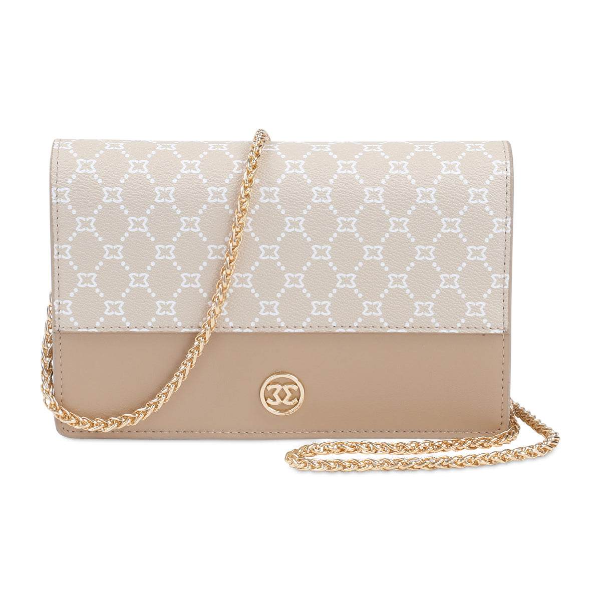 JENNIFER CLUTCH- BEIGE