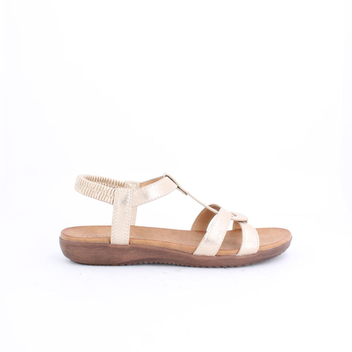 AMYSANDAL-FLATS-ANKLE STRAP-GOLD