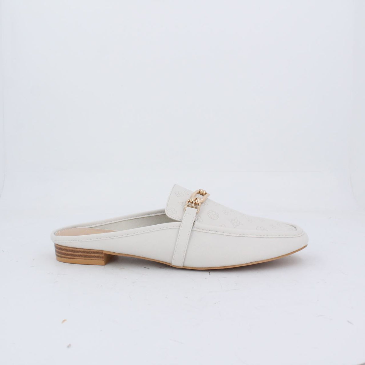 WENDYMULE MULE FLATS-WHITE